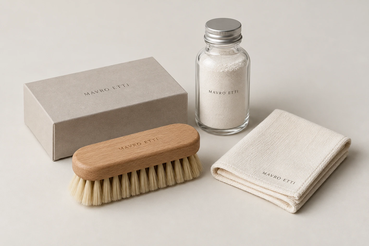 Essential Care Kit in Chalk, Studio view