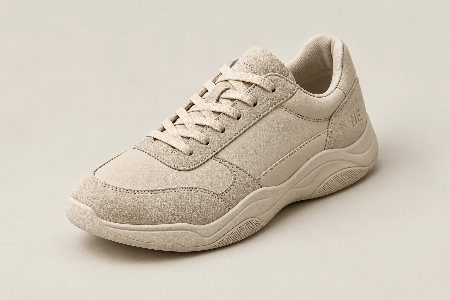 Form Low W, Bone, front three-quarter view